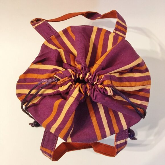 Purse Wallet Key Chain Avon Draw String Handbag Dragonfly Clutch Ungaro Logo - Picture 5 of 15